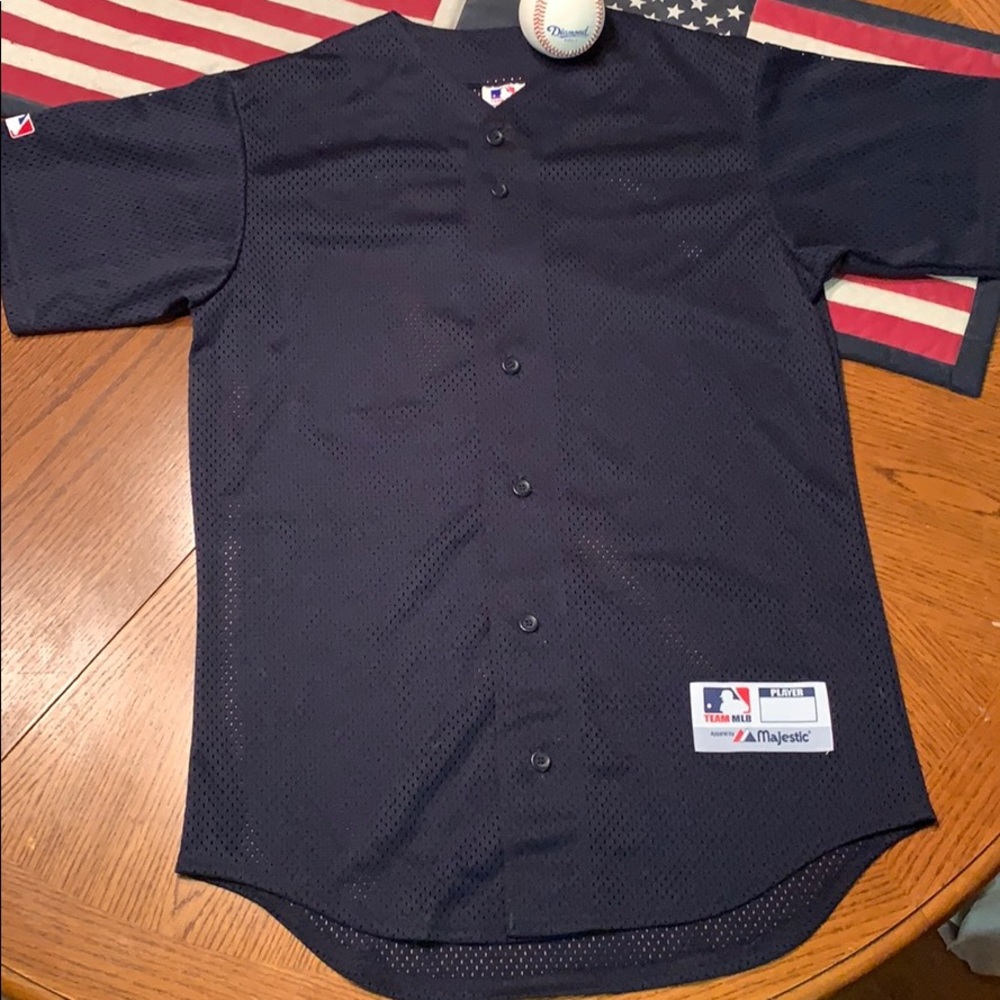 ⭐️NWOT Youth XL⚾️ MLB Baseball JERSEY Navy by Ma… - Picture 3 of 8